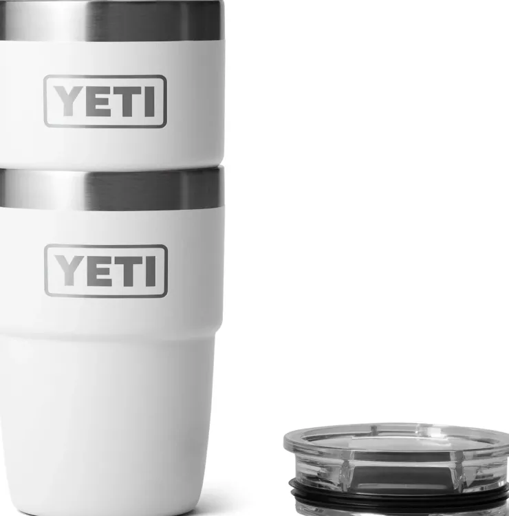Coffee Mugs & Flasks-Yeti Rambler 8oz Stackable Cup - White