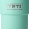 Coffee Mugs & Flasks-Yeti Rambler 8oz Stackable Cup - Seafoam