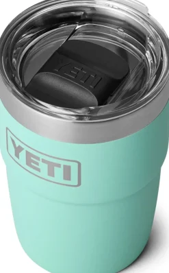 Coffee Mugs & Flasks-Yeti Rambler 8oz Stackable Cup - Seafoam