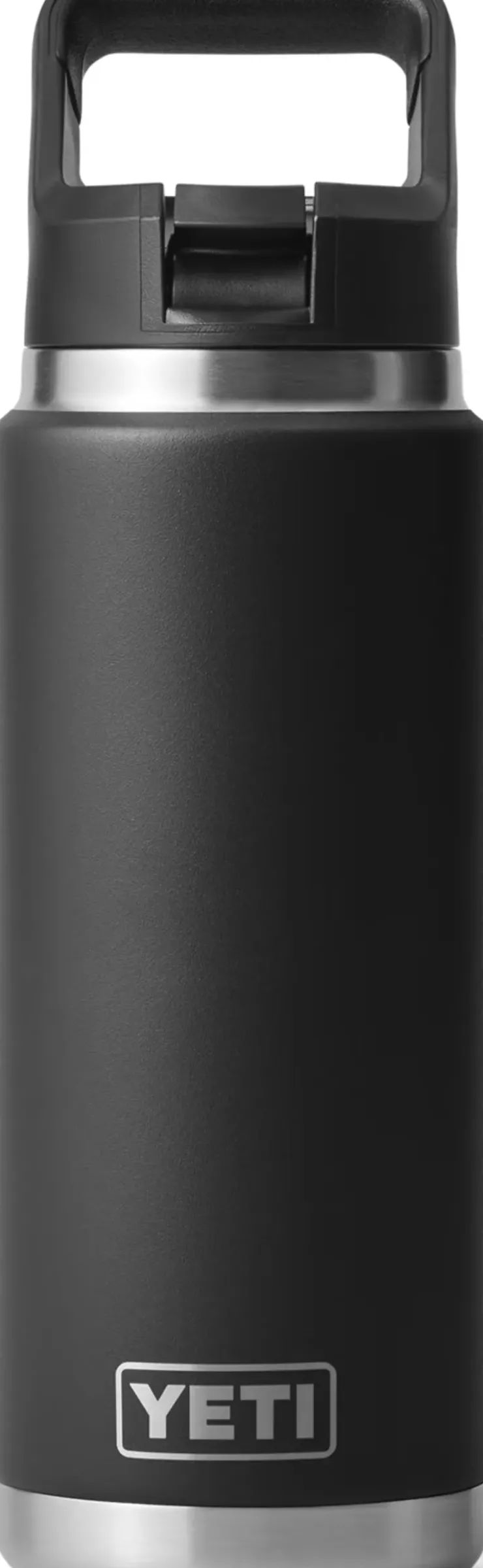 Coffee Mugs & Flasks-Yeti Rambler 26oz Straw Bottle - Black