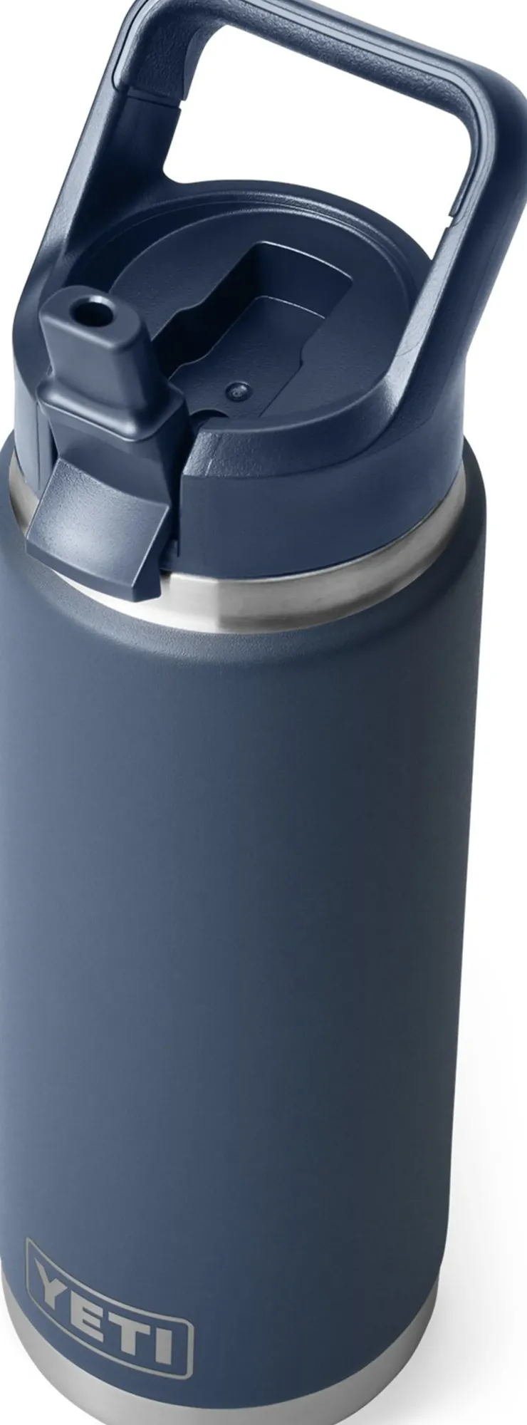 Coffee Mugs & Flasks-Yeti Rambler 26oz Straw Bottle - Navy