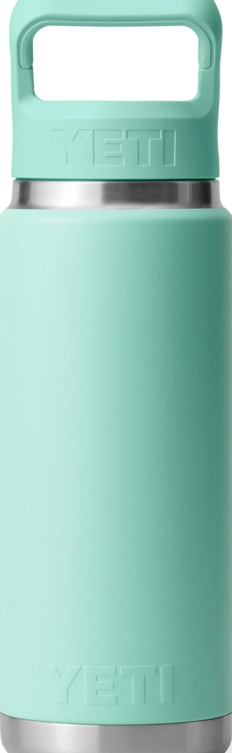 Coffee Mugs & Flasks-Yeti Rambler 26oz Straw Bottle - Seafoam
