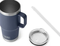 Coffee Mugs & Flasks-Yeti Rambler 25oz Straw Mug - Navy
