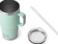 Coffee Mugs & Flasks-Yeti Rambler 25oz Straw Mug - Seafoam