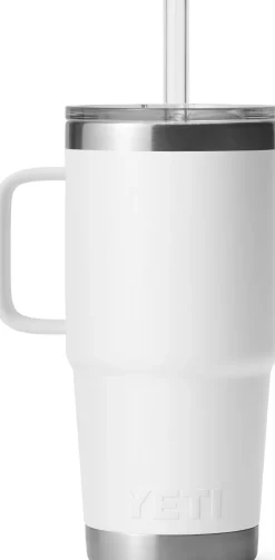 Coffee Mugs & Flasks-Yeti Rambler 25oz Straw Mug - White