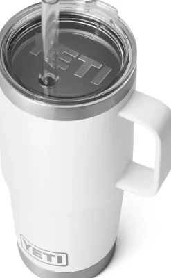 Coffee Mugs & Flasks-Yeti Rambler 25oz Straw Mug - White