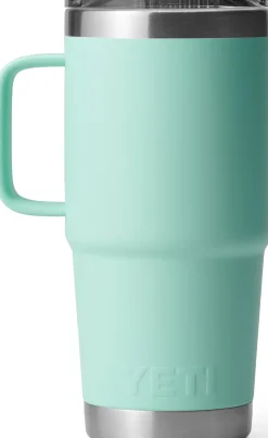 Coffee Mugs & Flasks-Yeti Rambler 20oz Travel Mug - Seafoam